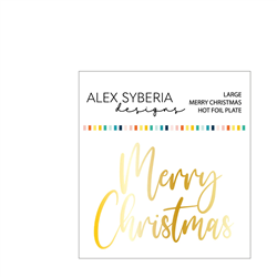 Alex Syberia Designs - Large Merry Christmas Hot Foil Plate