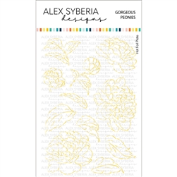 Alex Syberia Designs - Gorgeous Peonies Hot Foil Plate