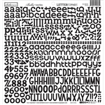 Bella Blvd - 12x12 Alphabet Sticker Sheet Scramble - Black
