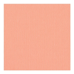 Bazzill - 12x12 Textured Cardstock Coral Cream