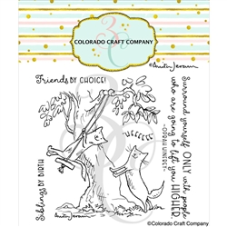 Colorado Craft Company - Lift You Higher Cats By Anita Jeram Stamp Set