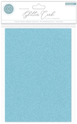 Craft Consortium -  The Essential Glitter Card 8.5X11 Sky Blue 10/Sheets