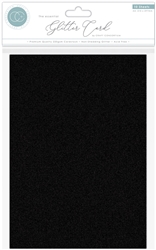 Craft Consortium -  The Essential Glitter Card 8.5X11 Black 10/Sheets