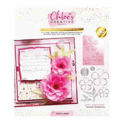 Chloe's Creative - Peony Embossing Folder and Die Set 5x7