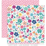 Cocoa Vanilla Studio - Happy Days Patterned Paper Lush Blooms