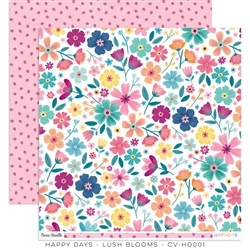 Cocoa Vanilla Studio - Happy Days Patterned Paper Lush Blooms