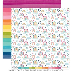 Cocoa Vanilla Studio - Happy Days Patterned Paper Sunshine Lollipops