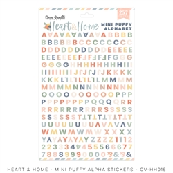 Cocoa Vanilla Studio - Heart & Home Mini Puffy Alphabet Stickers