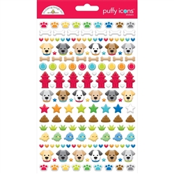 Doodlebug - Doggone Cute Puffy Stickers