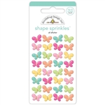 Doodlebug - Sprinkles Adhesive Enamel Shapes All Aflutter, Hello Again