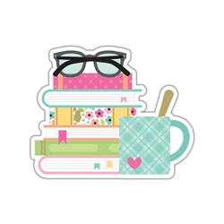 Doodlebug - Hello Again Sticker Cardstock Sticker Bookworm
