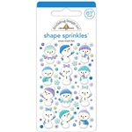 Doodlebug - Snow Much Fun Sprinkles Adhesive Enamel Shapes Snow Much Fun