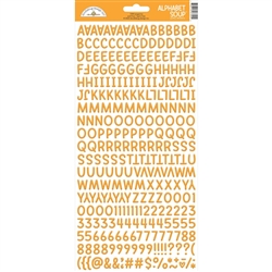 Doodlebug - Alphabet Soup Puffy Stickers 6X13 Tangerine