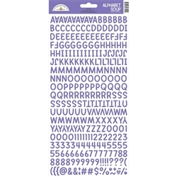 Doodlebug - Alphabet Soup Puffy Stickers 6X13 Lilac