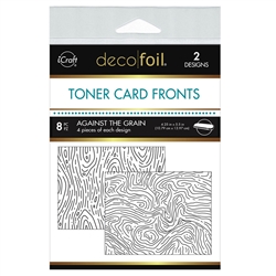 Deco Foil - Toner Card Fronts Against The Grain 8/Sheets
