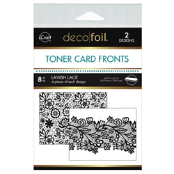 Deco Foil - Toner Card Fronts Lavish Lace 8/Sheets