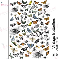 Dress My Craft- Transfer Me Sheet A4 Mini Vintage Butterflies