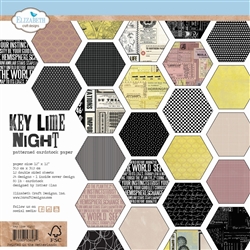 Elizabeth Craft Designs - Double-Sided Cardstock Pack 12X12 Key Lime Night