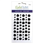 Eyelet Outlet - Enamel Dots Glitter Black