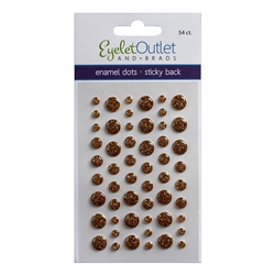 Eyelet Outlet - Enamel Dots Glitter GOld