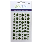 Eyelet Outlet - Enamel Dots Glitter Green