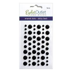 Eyelet Outlet - Enamel Dots Matte Black