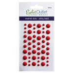 Eyelet Outlet - Enamel Dots Matte Red