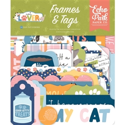 Echo Park - Cat Lover Frames & Tags Ephemera