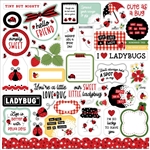 Echo Park - Little Ladybug Cardstock Stickers 12X12 Elements