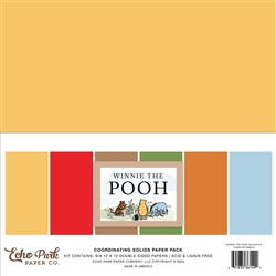 Echo Park - Winnie The Pooh Solids 12X12 Collection Pack 6/Pkg