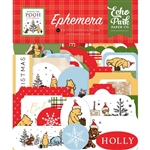 Echo Park - Winnie The Pooh Christmas Cardstock Ephemera Icons