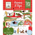 Echo Park - Winnie The Pooh Christmas Cardstock Ephemera Frames & Tags