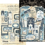 Graphic 45 - The Beach is CallingChipboard Tags and Frames  Assortment 30