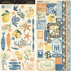 Graphic 45 - Scenic Route Sticker Sheet