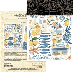 Graphic 45 - Scenic Route Rub On Transfers