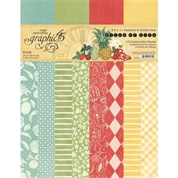 Graphic 45 - Slice Of Life Patterns & Solids Collection 8.5X11