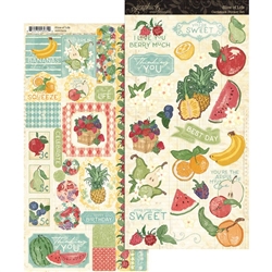 Graphic 45 - Slice Of Life Sticker Sheet