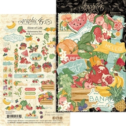 Graphic 45 - Slice Of Life Ephemera Set