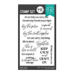 Hero Arts - Keep Calm Sentiments Stamp Set