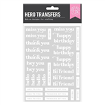 Hero Arts - Hero Transfers Must Have Messages White 2/Pkg