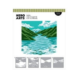 Hero Arts - Lake of Legends Stencil Set