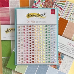 Honey Bee Stamps - Gem Stickers Let's Party