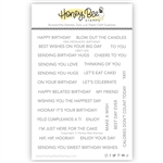 Honey Bee - Mini Messages : Birthday Stamp Set