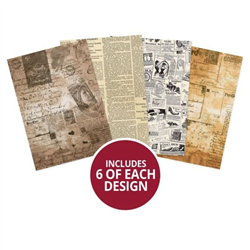 Hunkydory Crafts - Essential Paper Packs Vintage Newsprint A4