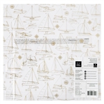 Heidi Swapp - Set Sail Gold Foiled Acetate 12X12 1/Sheet