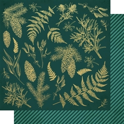 Kaisercraft - Emerald Eve 12X12 Emerald Leaves