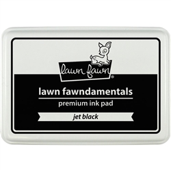 Lawn Fawn - Premium Ink Pad Jet Black - alcohol marker friendly!