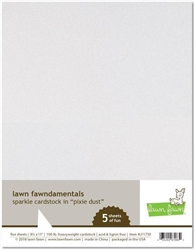 Lawn Fawn - Cardstock Sparkle Pixie Dust 8.5 x 11