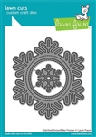 Lawn Fawn -  Stitched Snowflake Frame Lawn Cuts