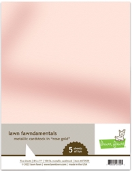 Lawn Fawn -  Metallic Cardstock Rose Gold